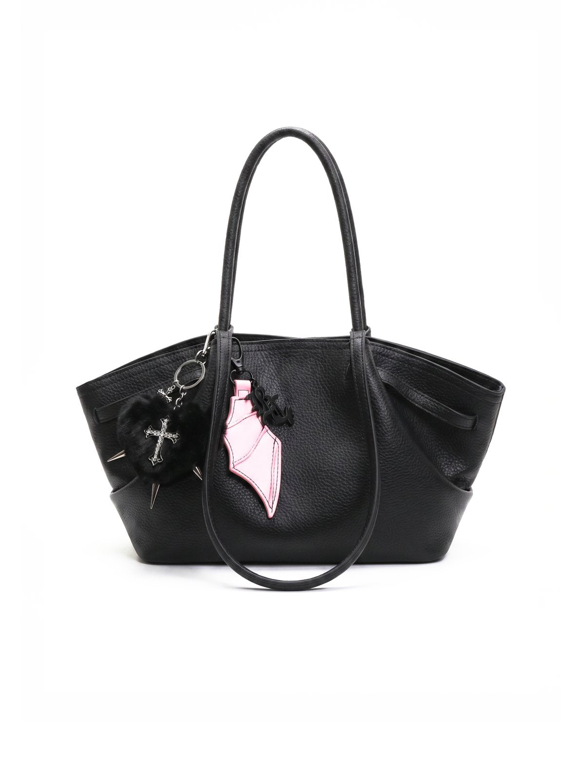 Cabas Souple Effet Cuir Noir