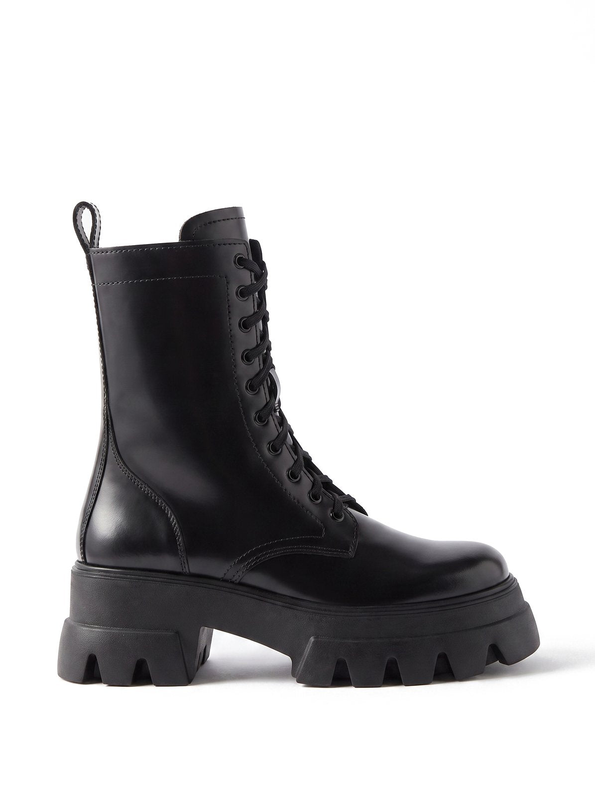 Bottes Lacées Hautes Semelle Épaisse