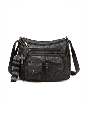 Sac Bandoulière Multipoches Noir