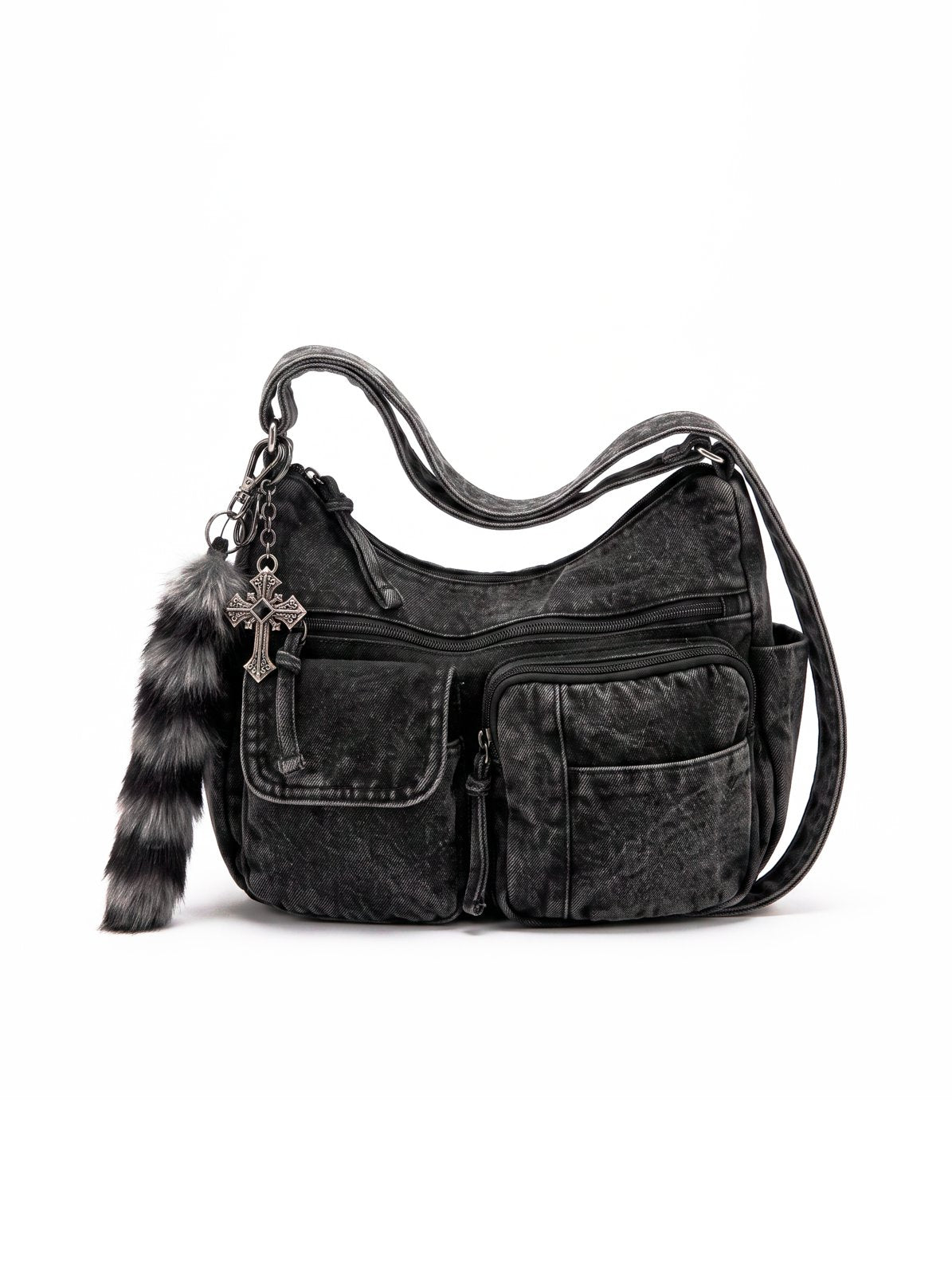 Besace Denim à Boucles