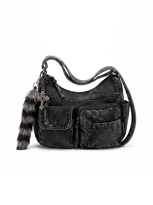 Besace Denim à Boucles